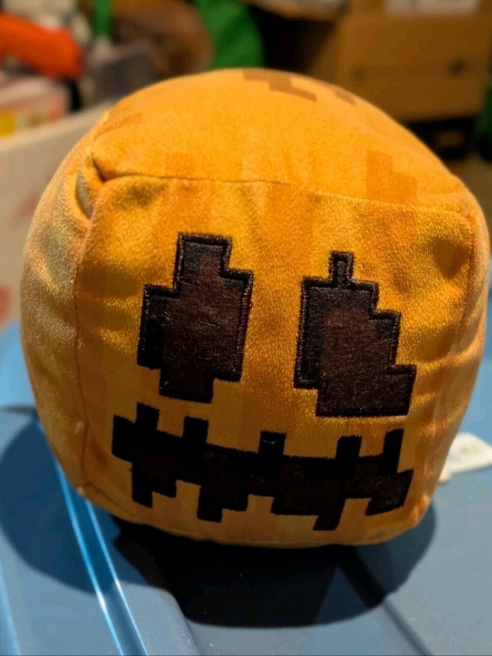 MINECRAFT Carved Pumpkin Licensed Jack-O-Lantern Plush 2023 Block Head Mattel